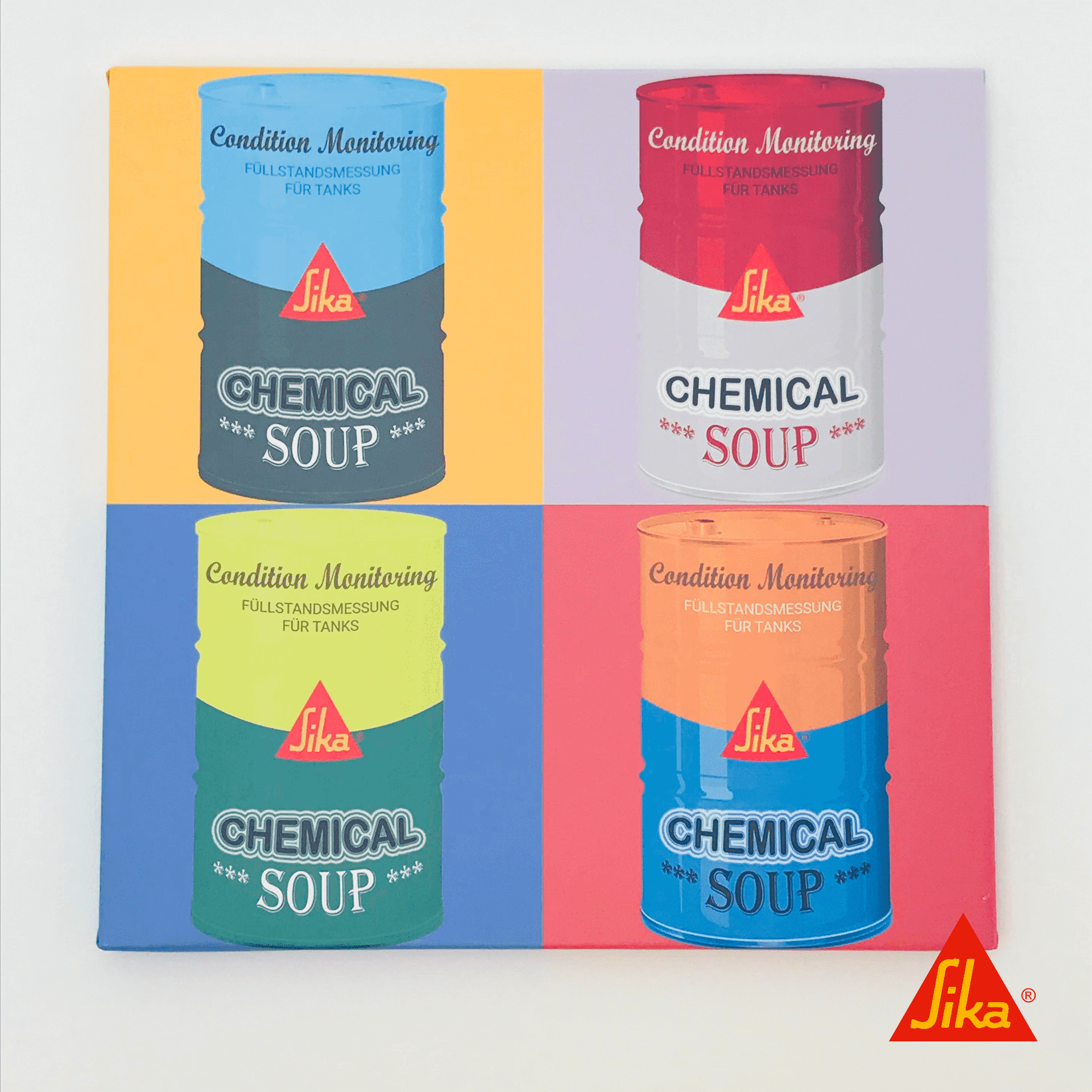 Containere colorate care simbolizează soluții digitale creative pe CANCOM smART Walk.