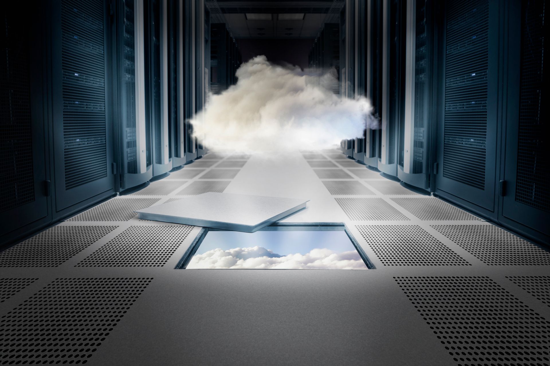 Nor pe cer, simbolizând Cloud Transformation Consulting.