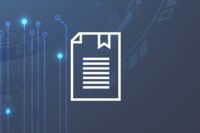 Reprezentare grafică a unei linii albe pe fond albastru, simbolizând claritatea și structura proceselor de securitate.