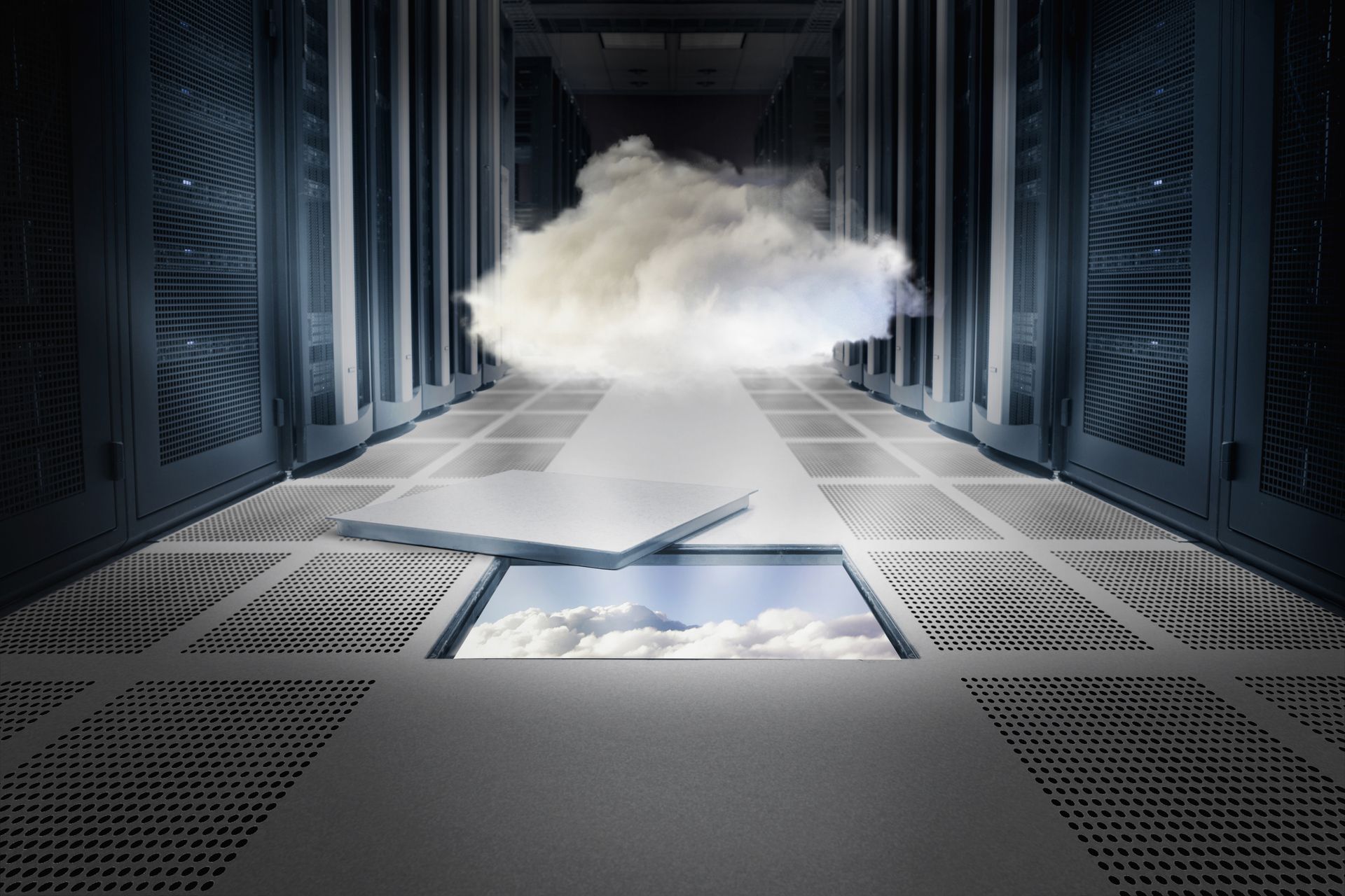 Nor pe cer, simbolizând Cloud Transformation Consulting.